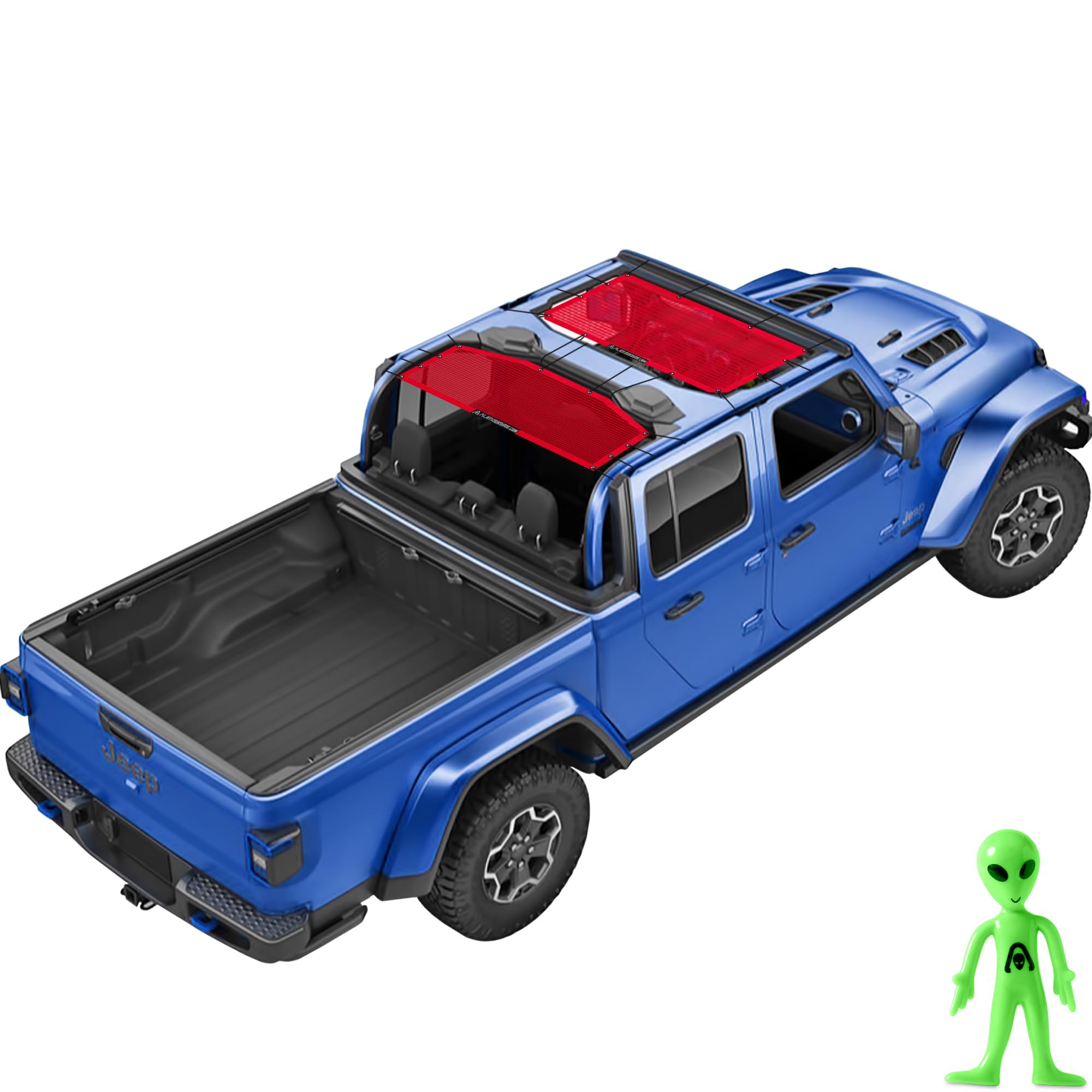 Amazon.com: Alien Sunshade Jeep Gladiator Sun Shade Red (2018-2023